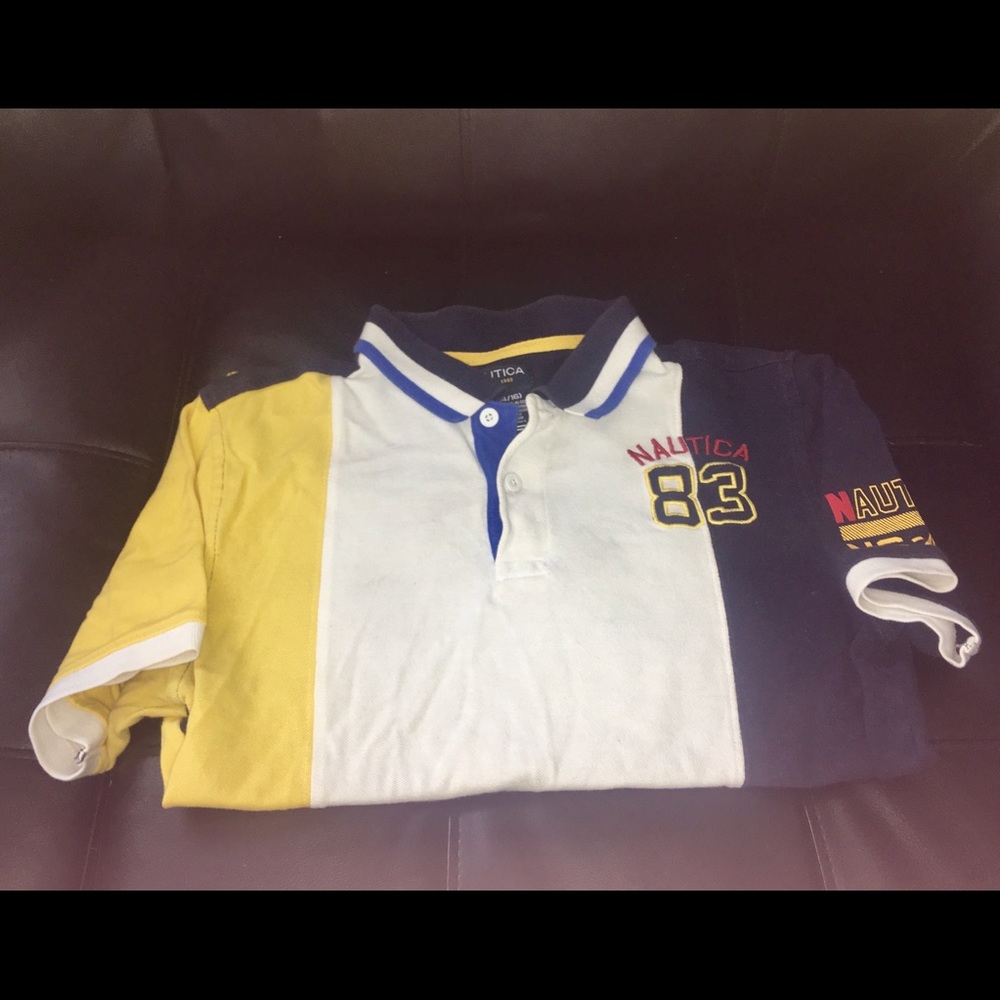 Boys Nautica Collard Polo Shirt